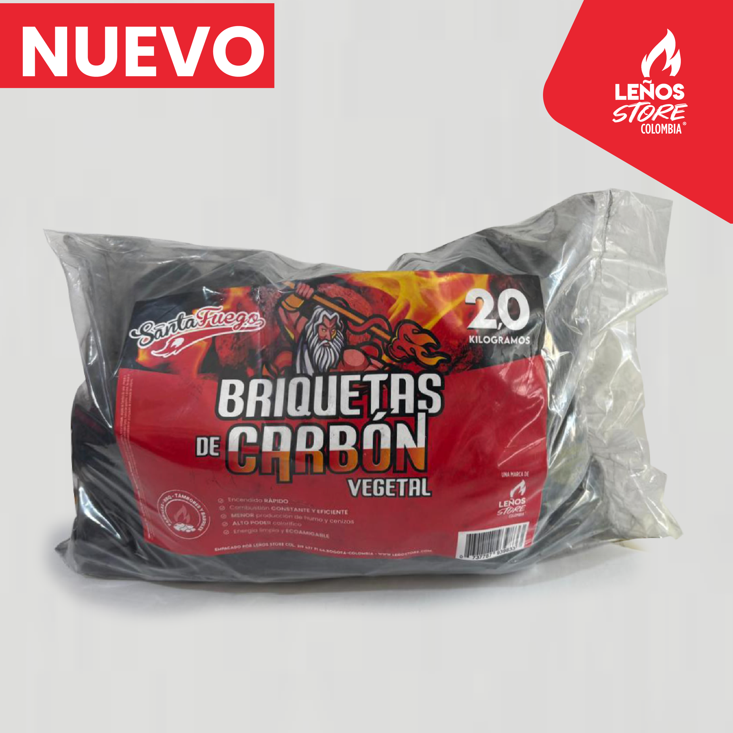 BRIQUETAS DE CARBÓN VEGETAL PARA BARRIL O BBQ